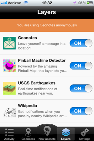 Geoloqi's Geonotes for iPhone